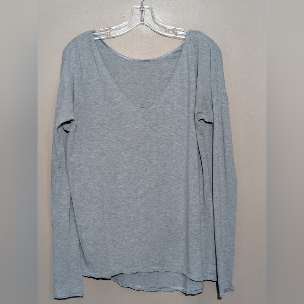 Lululemon flip your dog Long sleeve tee, Size:M/L, Color:Gray